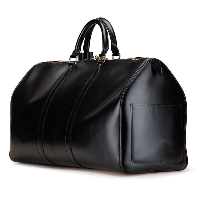 Louis Vuitton Nomade Keepall 50 Black Leather Good condition - Back View