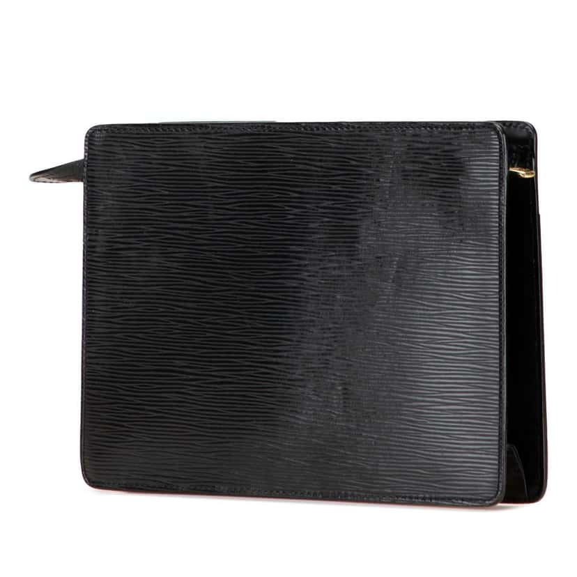Louis Vuitton Epi Pochette Homme Black Leather Good condition - Back View
