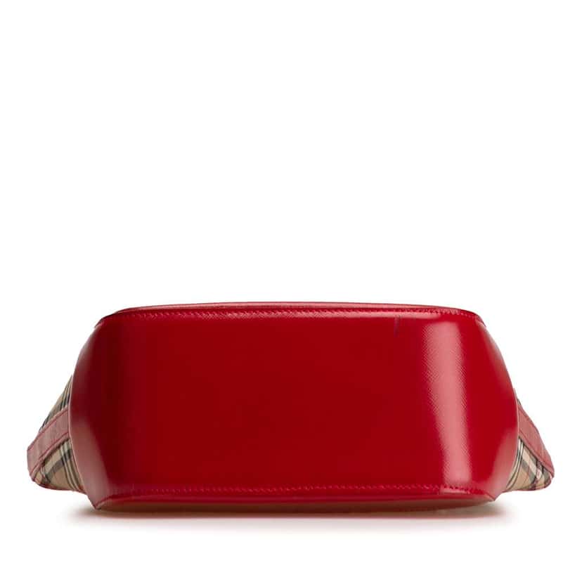 Burberry Haymarket Check Canvas Handbag Brown Canvas Good condition - Inside View