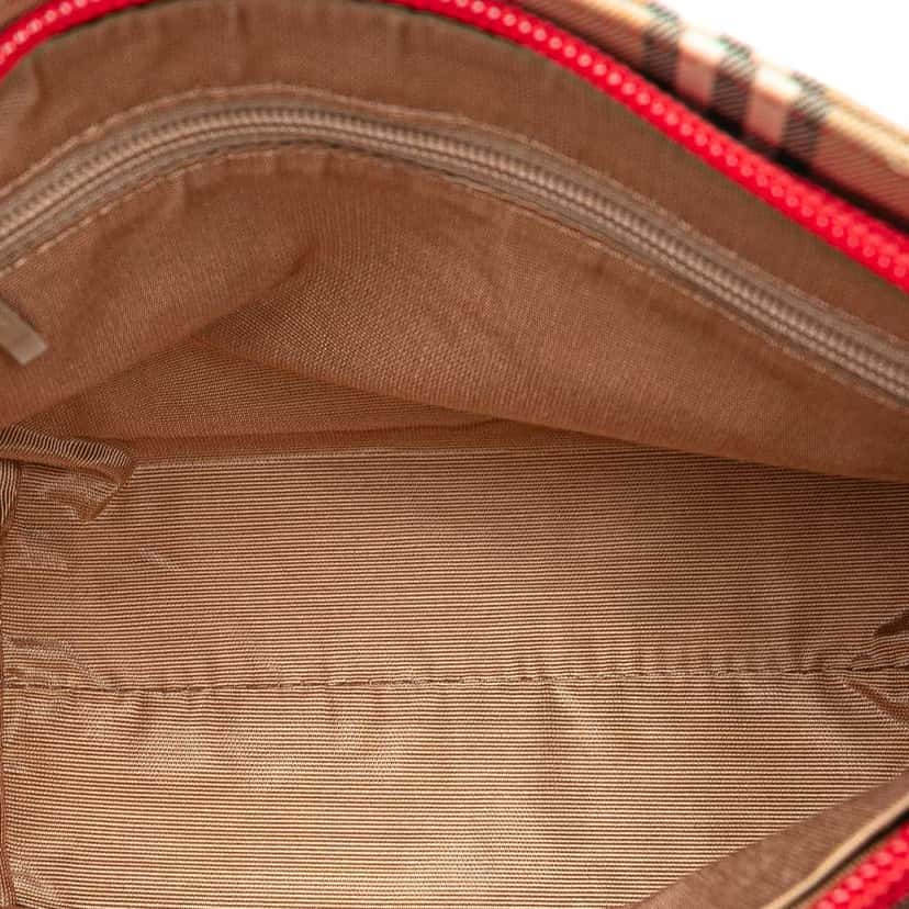 Burberry Haymarket Check Canvas Handbag Brown Canvas Good condition - Model View