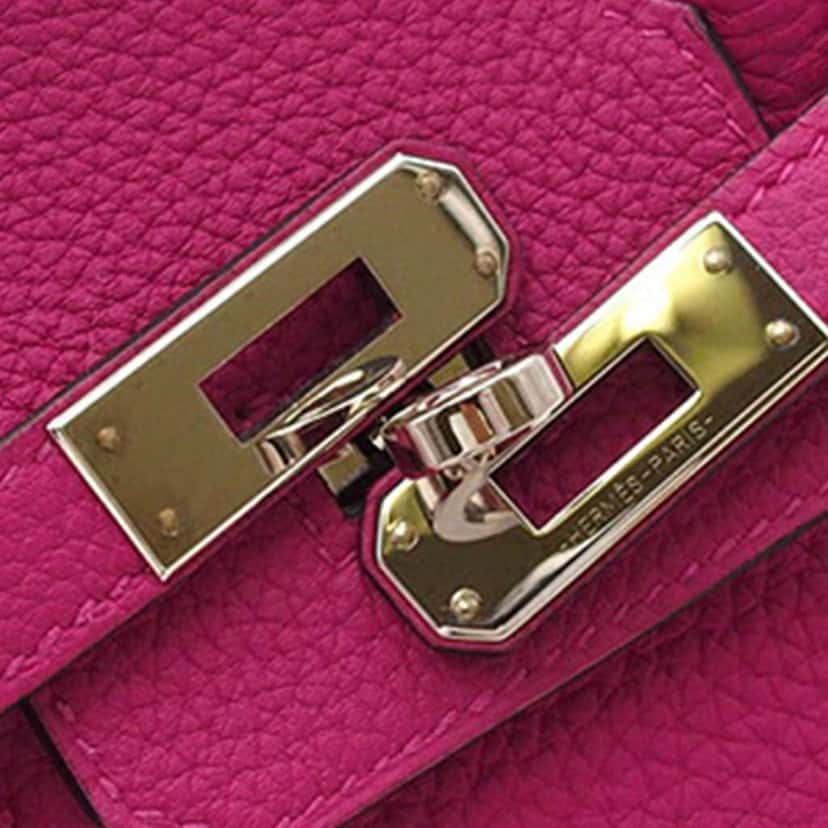 Hermès Togo Birkin Retourne 25 Pink Leather Good condition - Box View