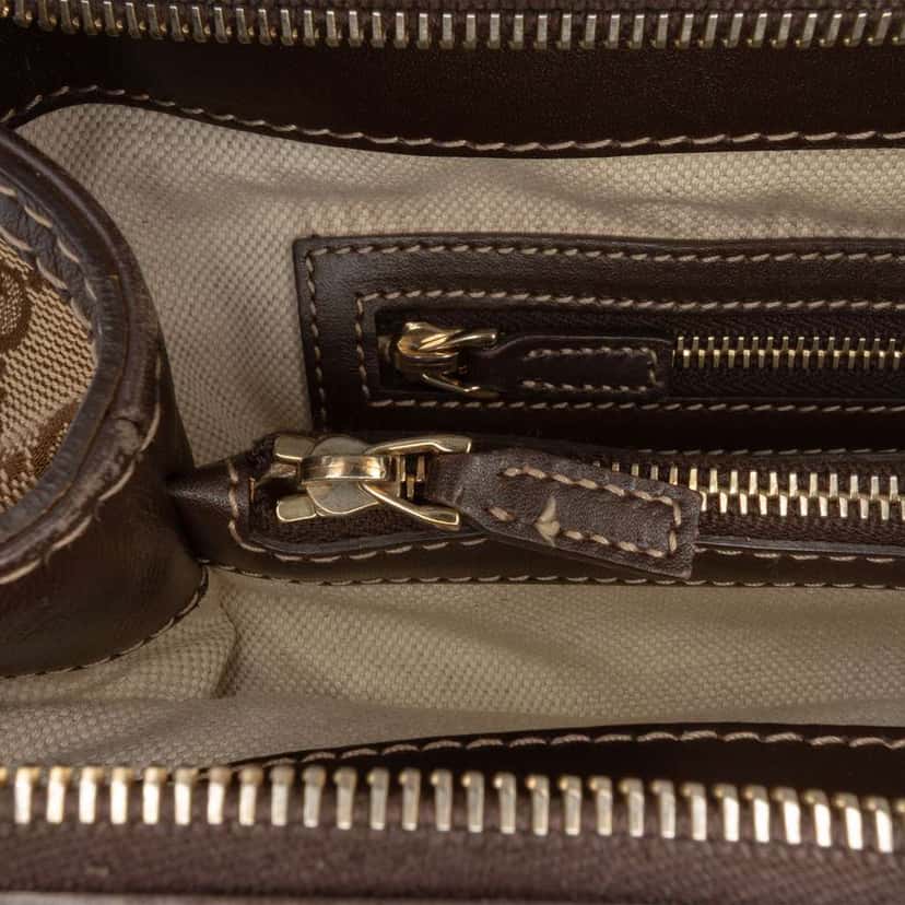 Gucci GG Canvas Mayfair Tote Brown Canvas Good condition - Box View