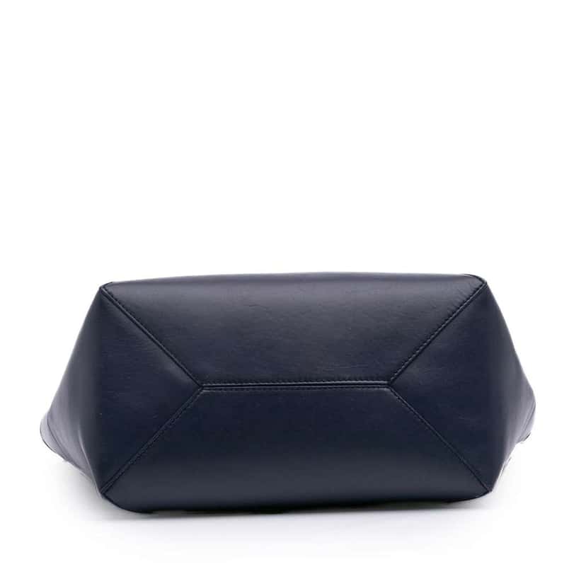 Loewe Large Shiny Calfskin Puzzle Fold Tote Blue Leather Good condition - Inside View