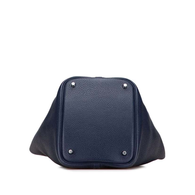 Hermès Clemence Picotin Lock 22 Blue Leather Good condition - Inside View