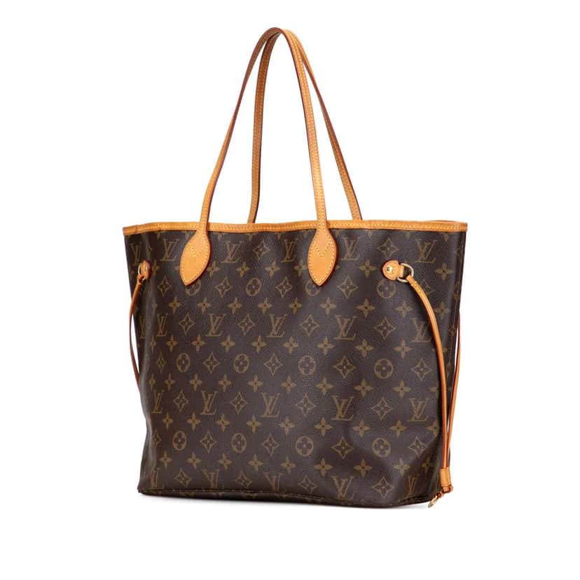 Louis Vuitton Monogram Neverfull MM Brown Good condition - Back View