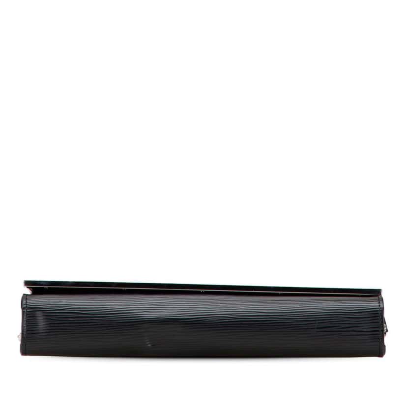 Louis Vuitton Epi Sevigne Clutch Black Leather Good condition - Inside View