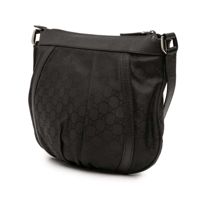 Gucci GG Nylon Abbey D Ring Crossbody Black Good condition - Back View
