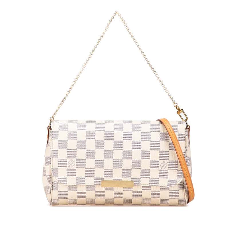 Louis Vuitton Damier Azur Favorite MM White Good condition - Front View