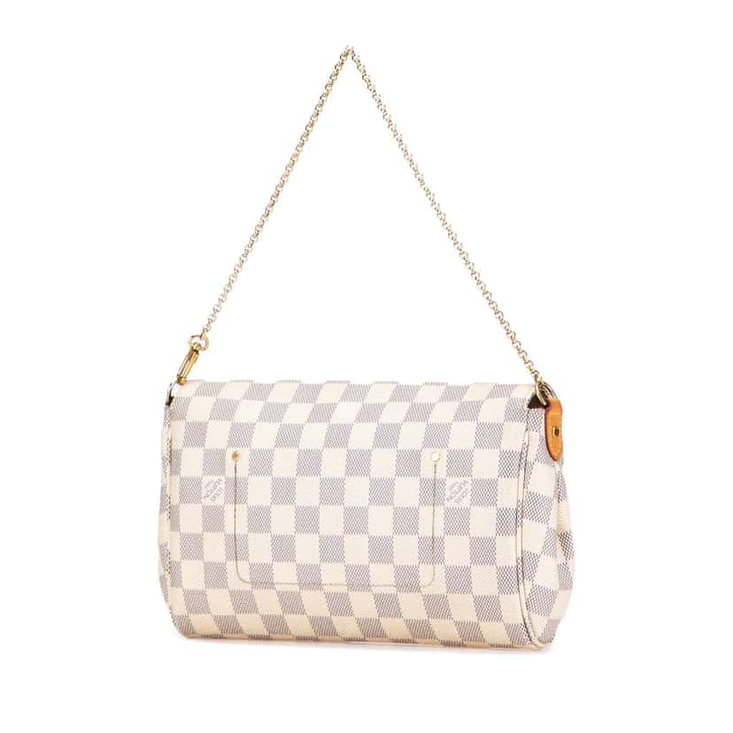 Louis Vuitton Damier Azur Favorite MM White Good condition - Back View