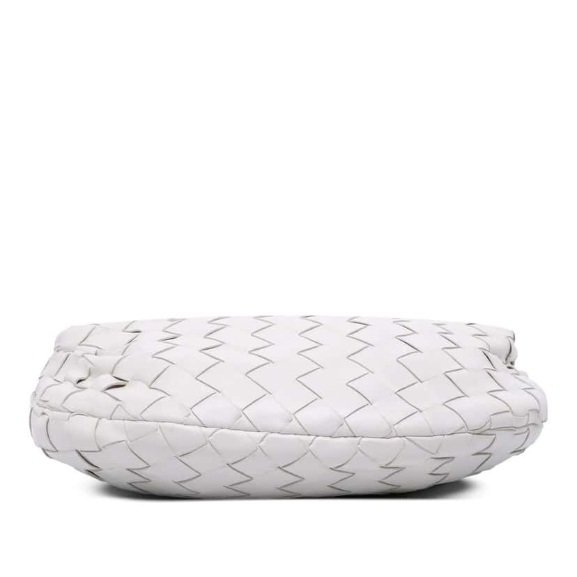 Bottega Veneta Mini Nappa Intrecciato Jodie White Leather Good condition - Inside View