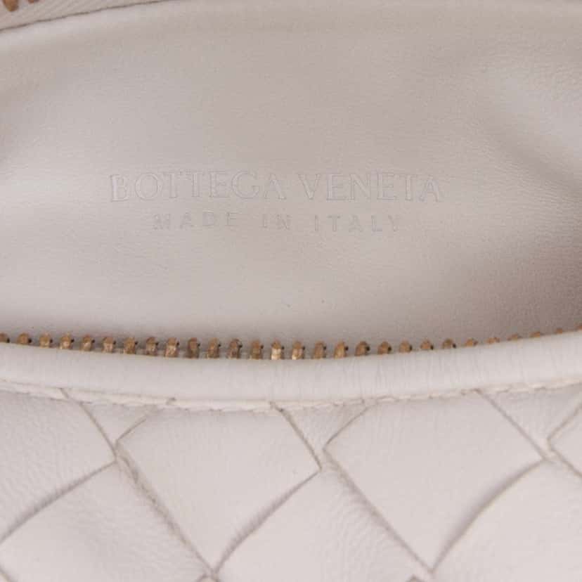 Bottega Veneta Mini Nappa Intrecciato Jodie White Leather Good condition - Box View