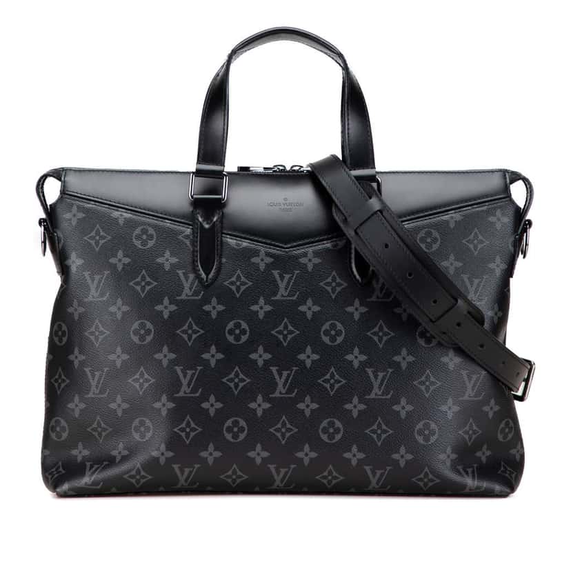 Louis Vuitton Monogram Eclipse Explorer Business Bag Black Good condition - Front View