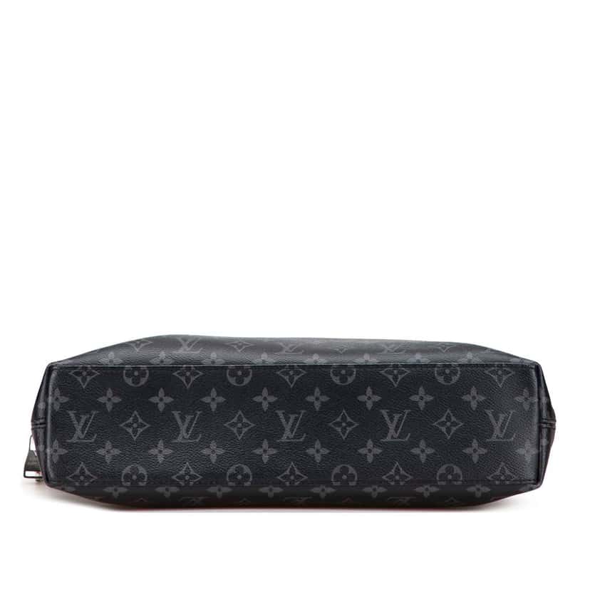 Louis Vuitton Monogram Eclipse Explorer Business Bag Black Good condition - Inside View