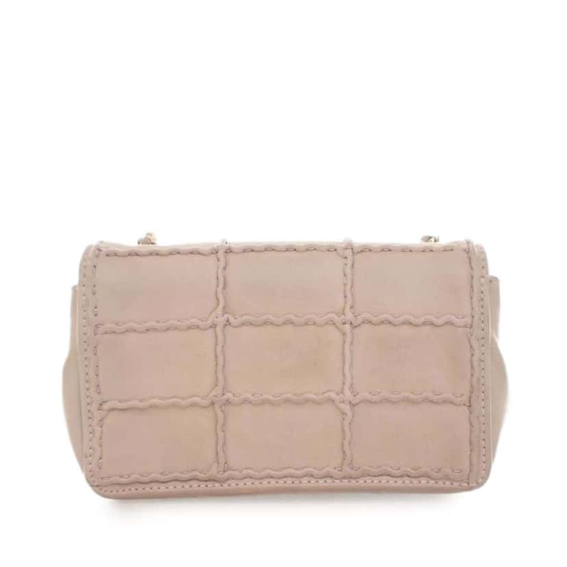 Chanel Mini Reissue 2.55 Iridescent Lambskin Stitched Single Flap Brown Leather Good condition - Model View