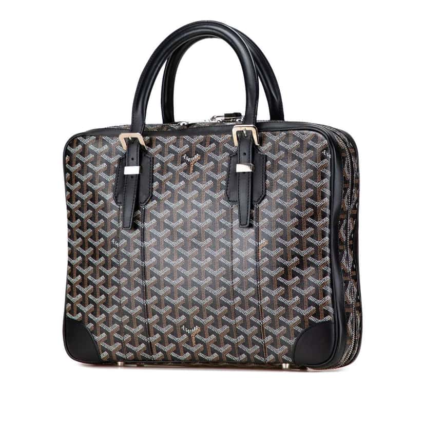 Goyard Goyardine Ambassade PM Black Canvas Good condition - Back View