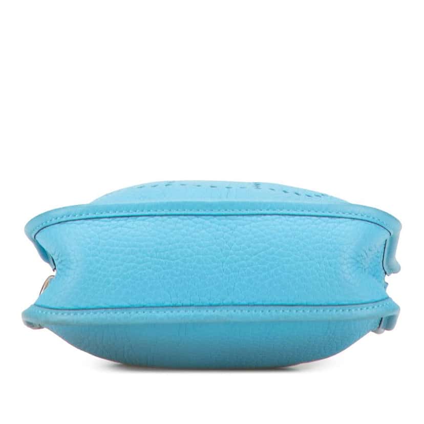 Hermès Clemence Evelyne TPM 16 Blue Leather Good condition - Inside View