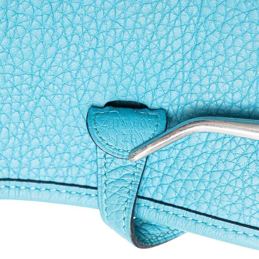 Hermès Clemence Evelyne TPM 16 Blue Leather Good condition - Box View