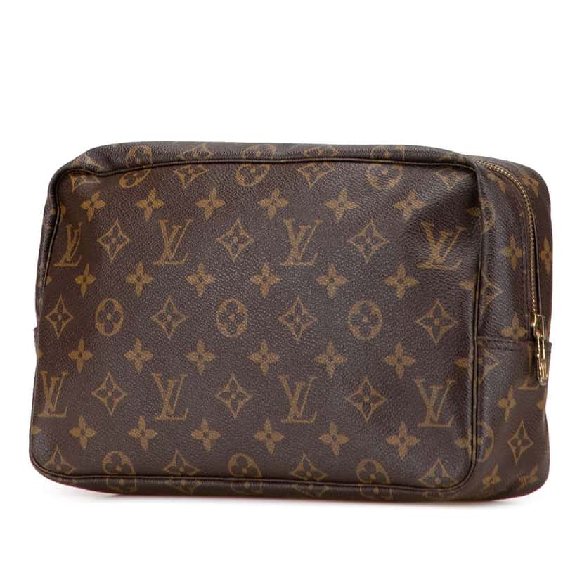Louis Vuitton Monogram Trousse Toilette 28 Brown Fair condition - Back View