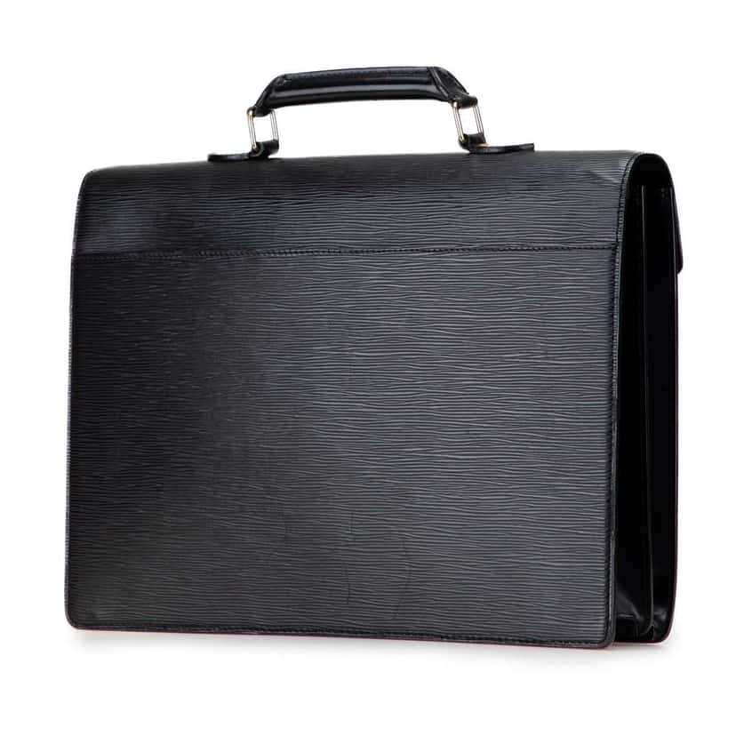 Louis Vuitton Epi Serviette Ambassadeur Black Leather Good condition - Back View
