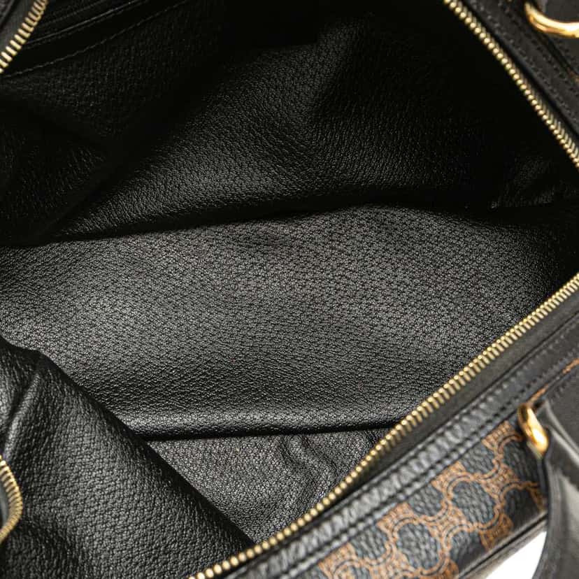 Celine Macadam Coated Canvas Dome Handbag Brown Canvas Good condition - Model View