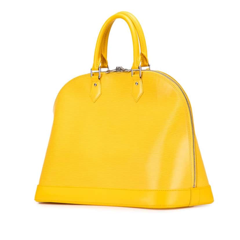 Louis Vuitton Epi Alma GM Yellow Leather Fair condition - Back View