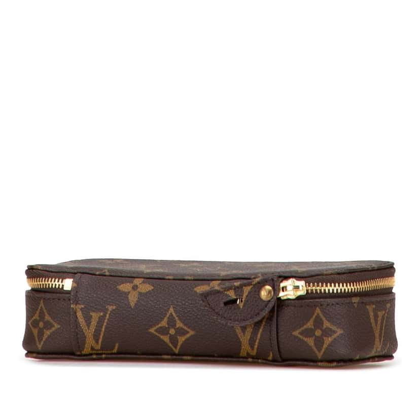 Louis Vuitton Monogram Monte Carlo PM Jewelry Case Brown Good condition - Back View