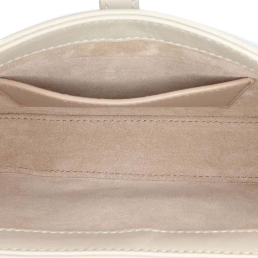 Saint Laurent Mini Smooth Calfskin Le 5 a 7 Hobo White Leather Good condition - Model View