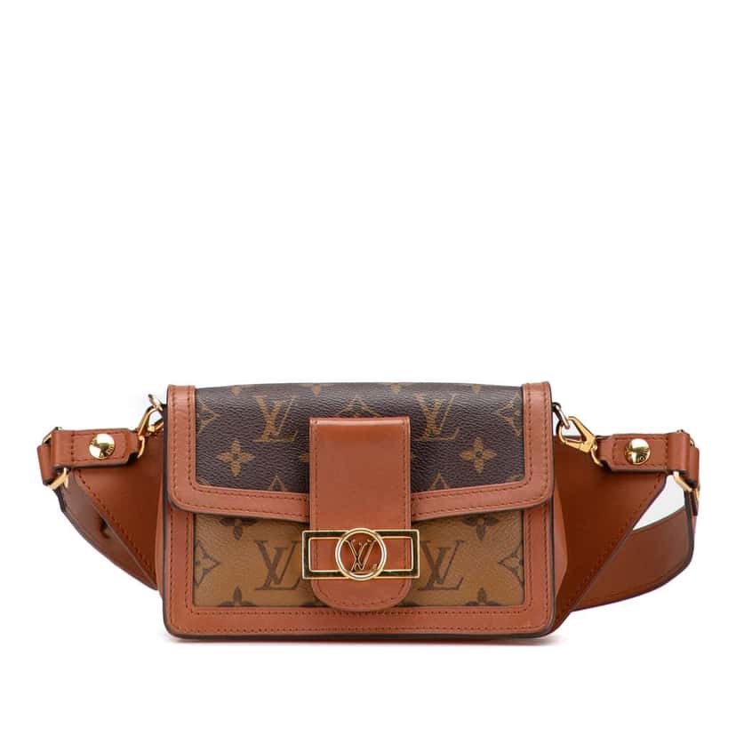 Louis Vuitton Monogram Reverse Dauphine Bumbag Brown Good condition - Front View
