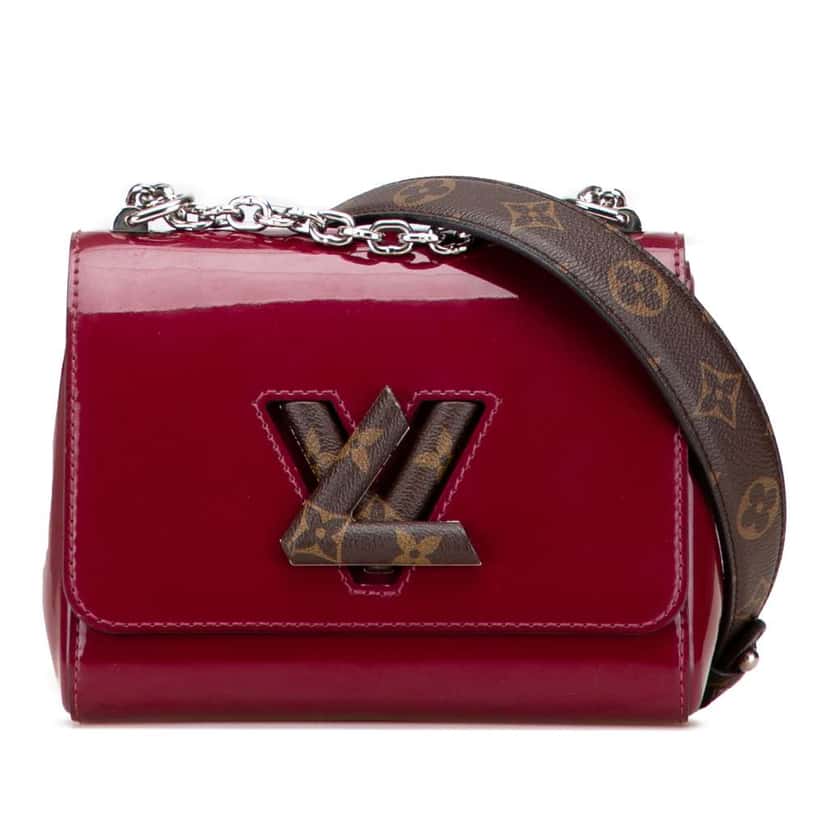 Louis Vuitton Vernis Monogram Twist PM Red Leather Good condition - Front View