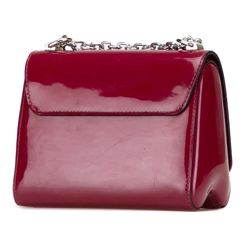 Louis Vuitton Vernis Monogram Twist PM Red Leather Good condition - Back View