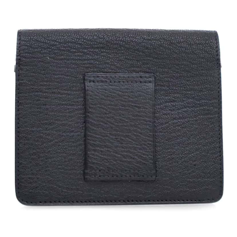 Hermès Chevre Mysore Roulis Slim Wallet Black Leather Good condition - Back View