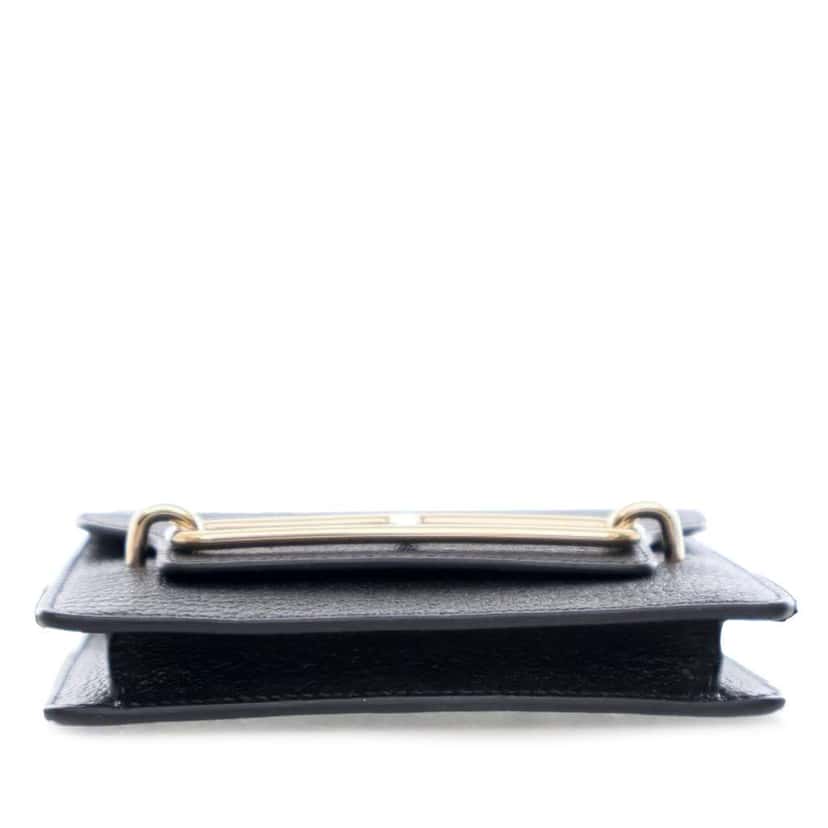 Hermès Chevre Mysore Roulis Slim Wallet Black Leather Good condition - Inside View