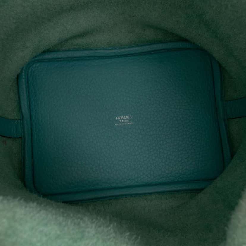 Hermès Clemence Picotin Lock 18 Blue Leather Good condition - Model View