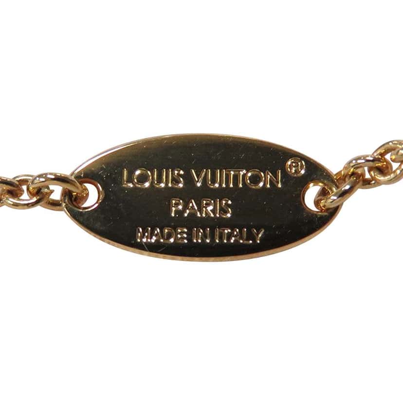 Louis Vuitton Gold Plated Crystal Iconic Bracelet Gold Metal Good condition - Box View