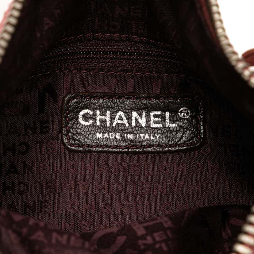 Chanel Calfskin LAX Front Pocket Shoulder Bag Pink Leather Good condition - Box View