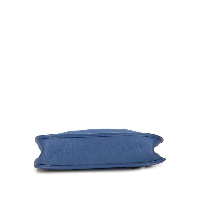 Hermès Clemence Evelyne PM Blue Leather Good condition - Inside View