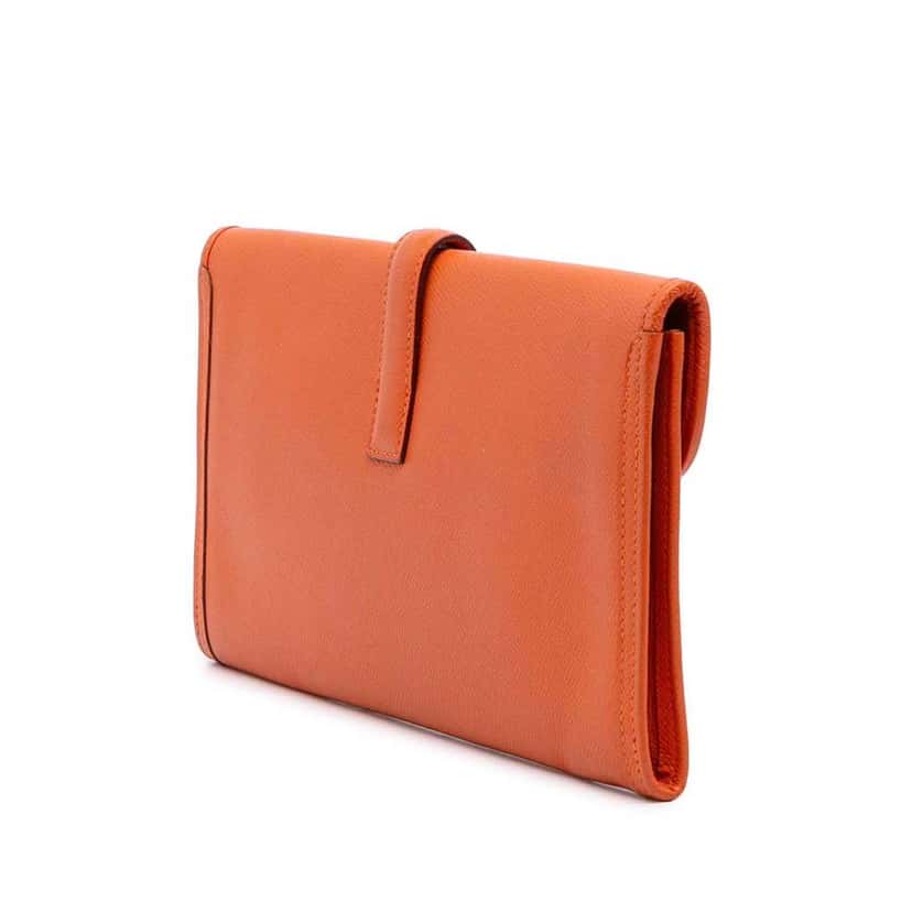 Hermès Epsom Jige Elan 29 Orange Leather Good condition - Back View