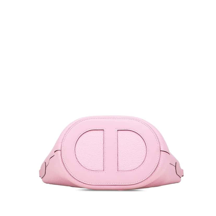 Hermès Clemence and Swift In The Loop 18 Pink Leather Good condition - Inside View