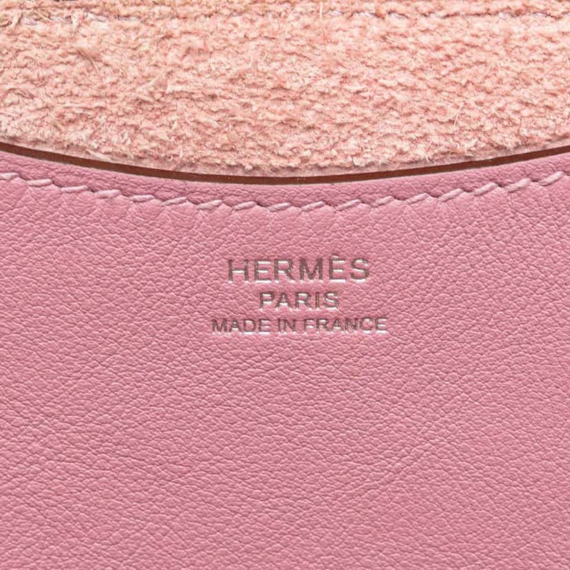 Hermès Clemence and Swift In The Loop 18 Pink Leather Good condition - Model View
