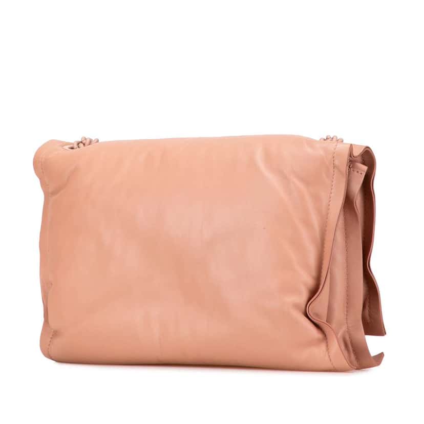Salvatore Ferragamo Small Padded Leather Viva Bow Shoulder Bag Pink Leather Good condition - Back View