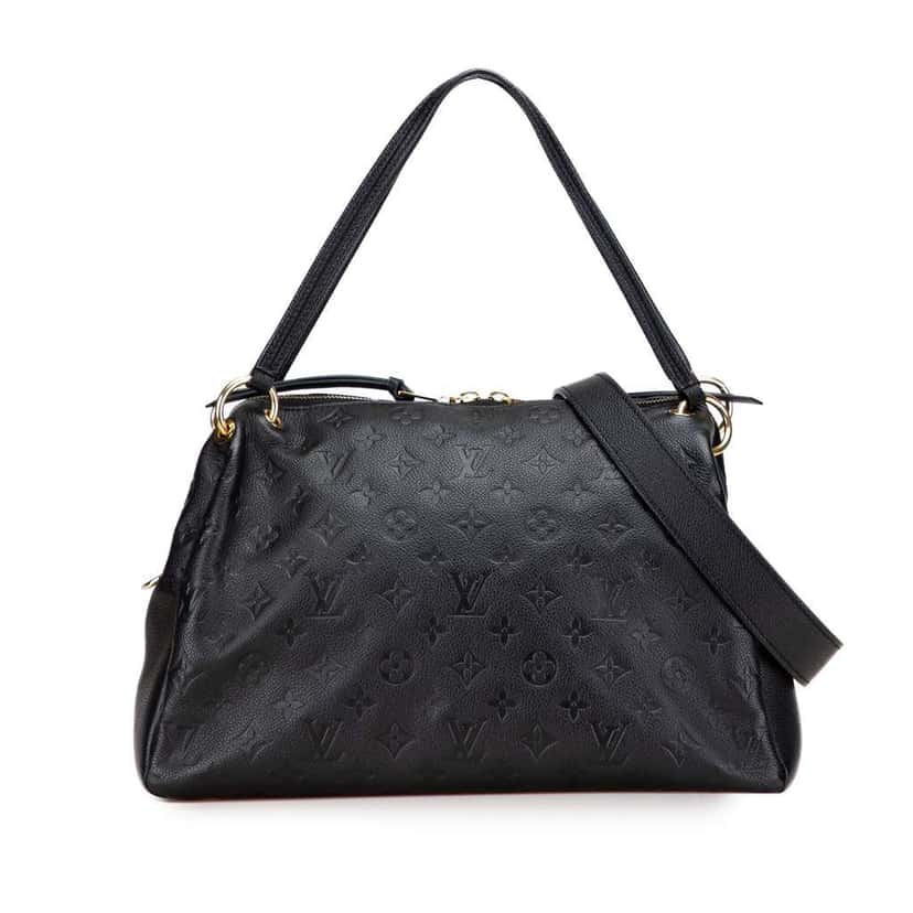 Louis Vuitton Monogram Empreinte Ponthieu PM Black Leather Good condition - Front View