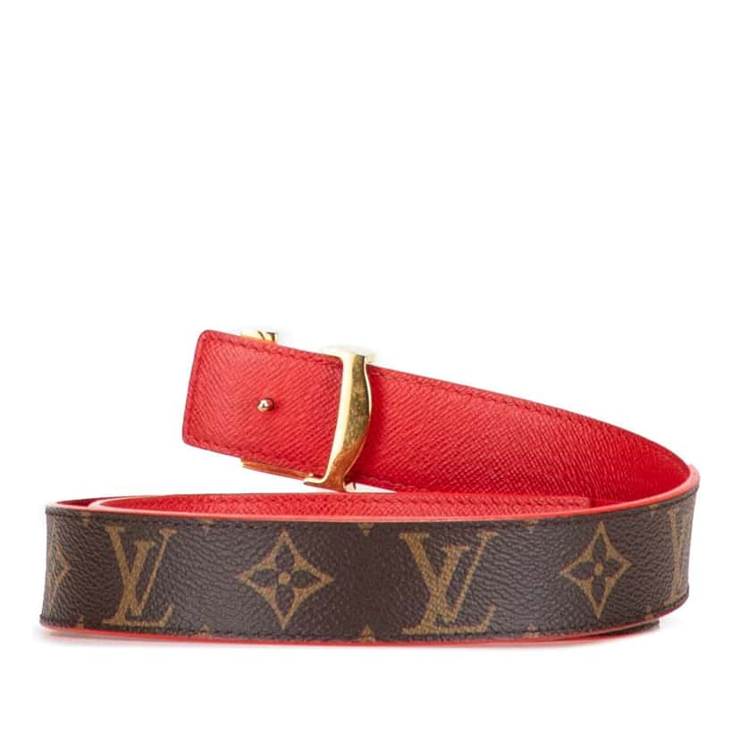 Louis Vuitton Monogram Initiales Reversible Belt Brown Good condition - Inside View
