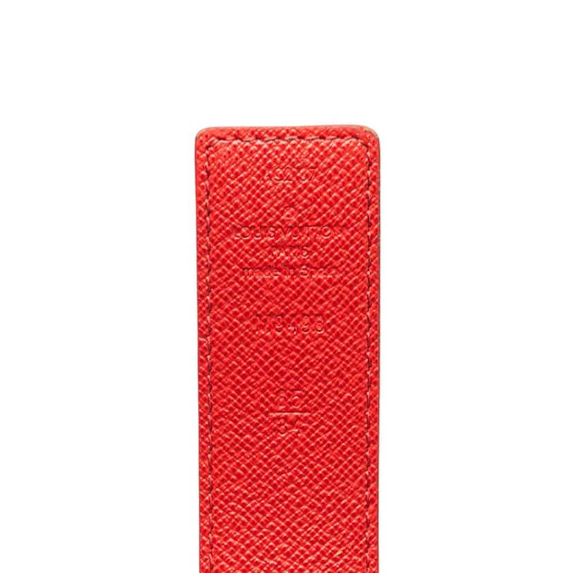 Louis Vuitton Monogram Initiales Reversible Belt Brown Good condition - Model View