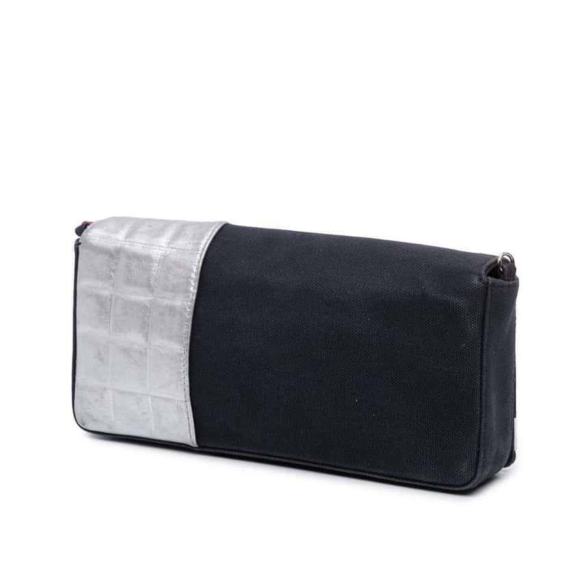 Chanel Multicolor Canvas and Leather No.5 Flap Blue Canvas Good condition - Back View