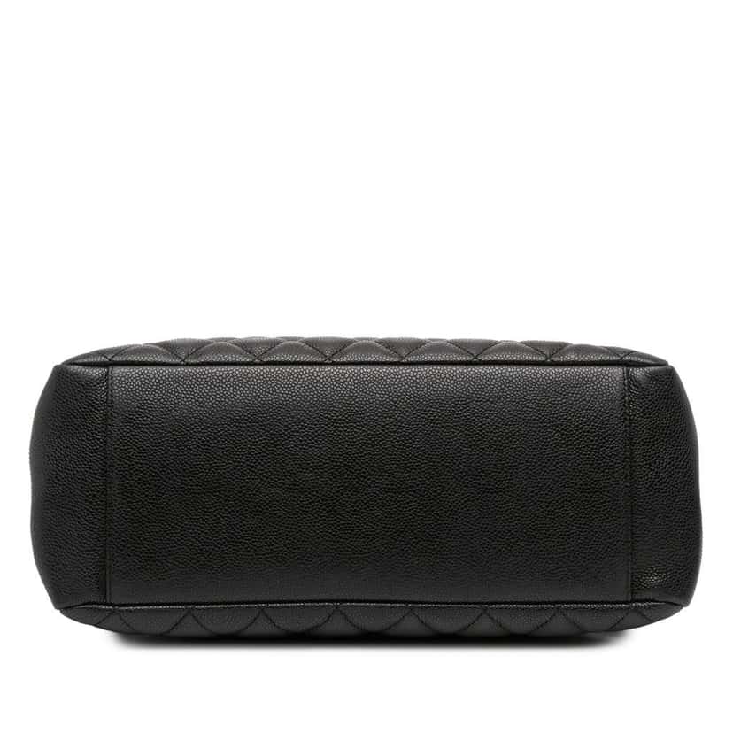 Chanel Caviar Grand Shopping Tote Black Leather Good condition - Inside View