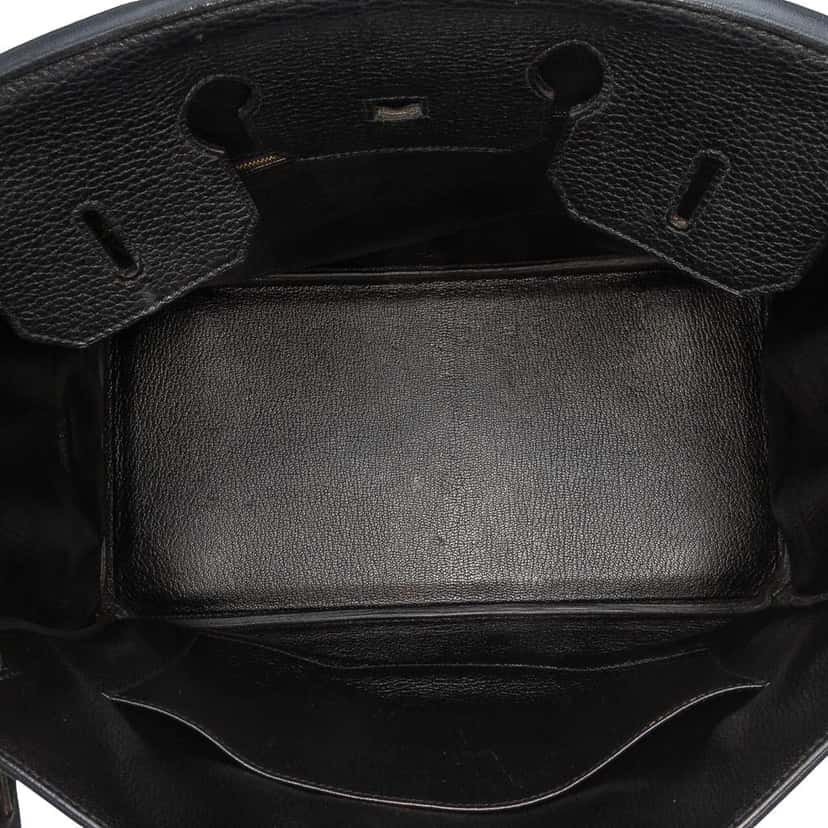 Hermès Togo Birkin Retourne 35 Black Leather Good condition - Model View