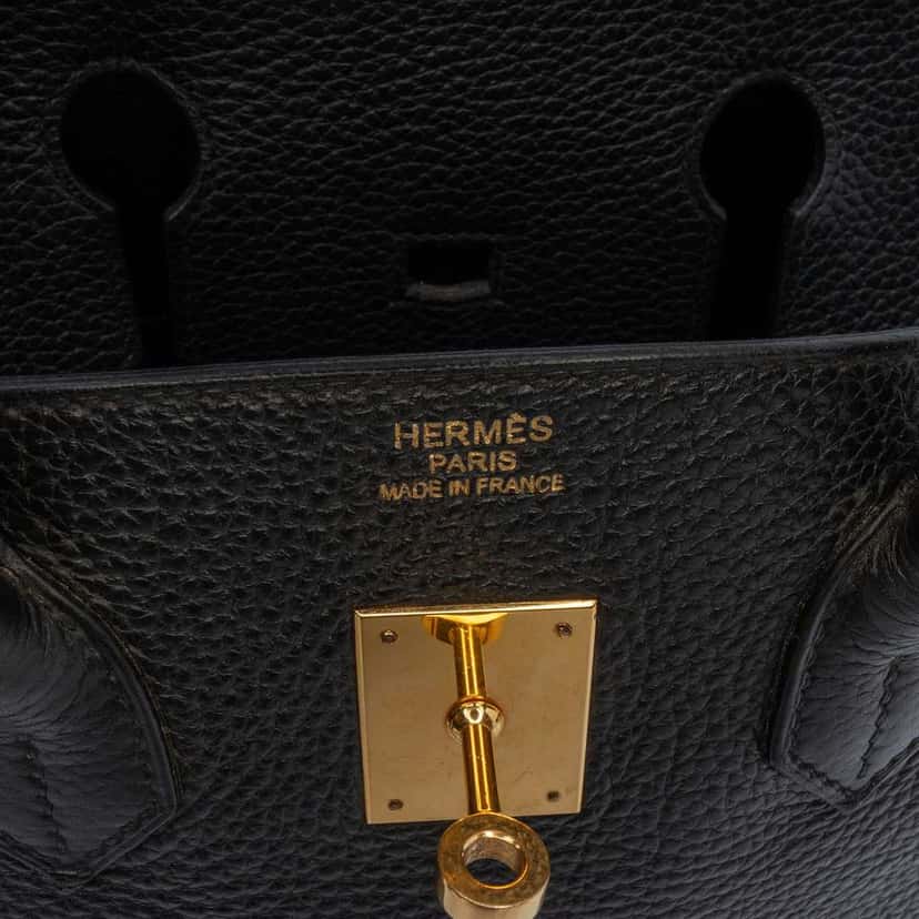 Hermès Togo Birkin Retourne 35 Black Leather Good condition - Box View