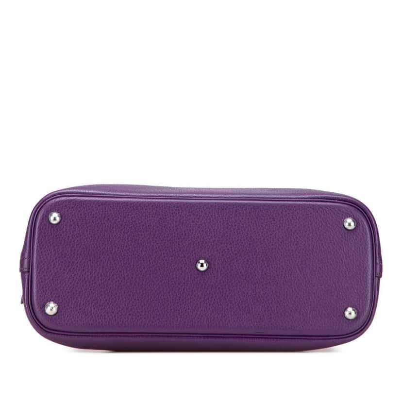 Hermès Clemence Bolide 35 Purple Leather Good condition - Inside View