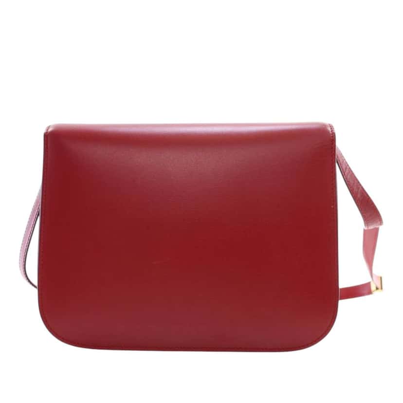 Celine Medium Calfskin Classic Box Red Leather Good condition - Inside View