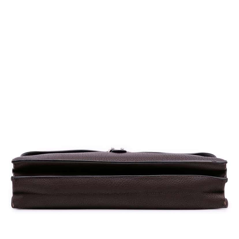 Hermès Togo Sac a Depeches 41 Brown Leather Good condition - Inside View